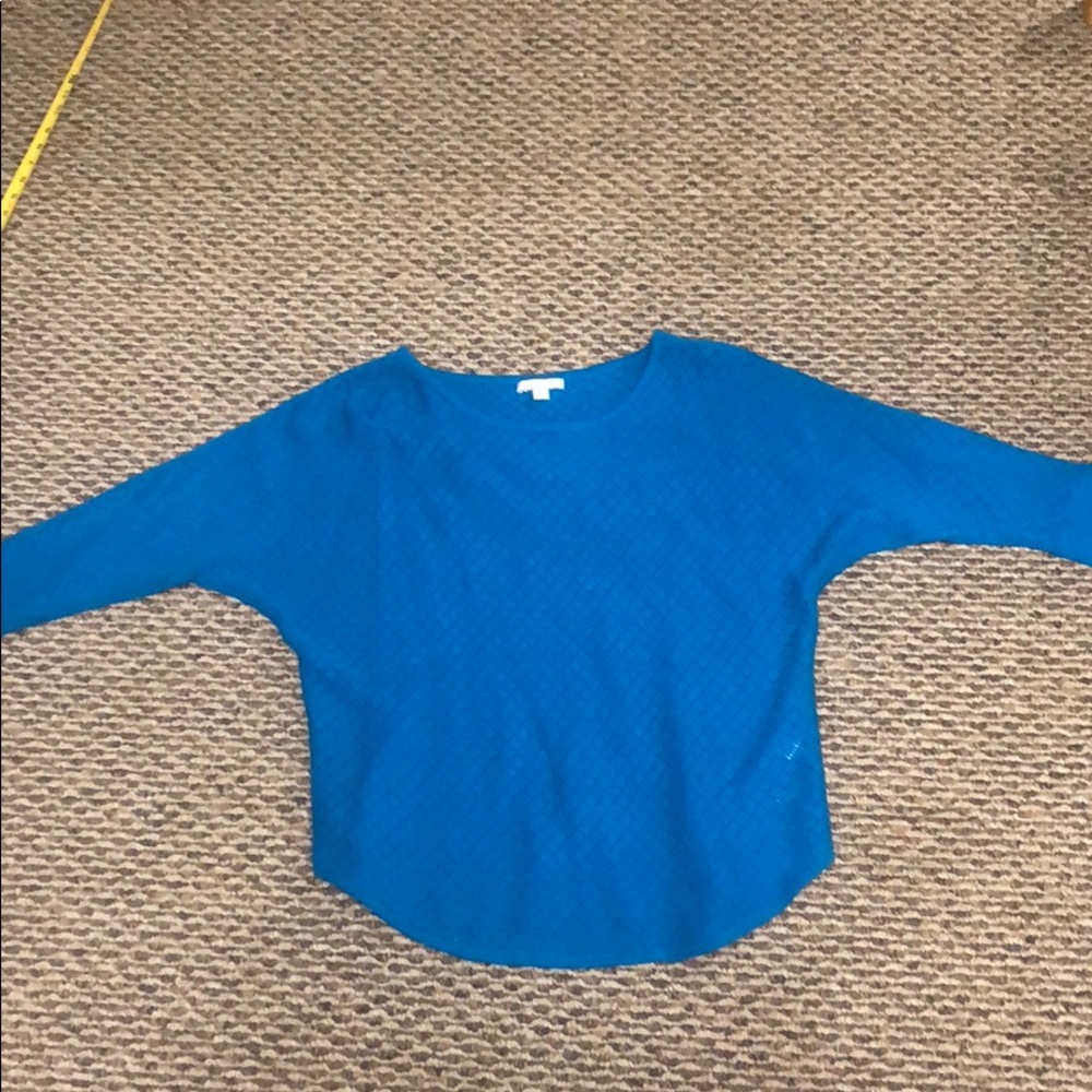 Light weight slouchy blue knit sweater XL Ny&Co